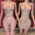 Gia Leopard Pink Lace Set image 0