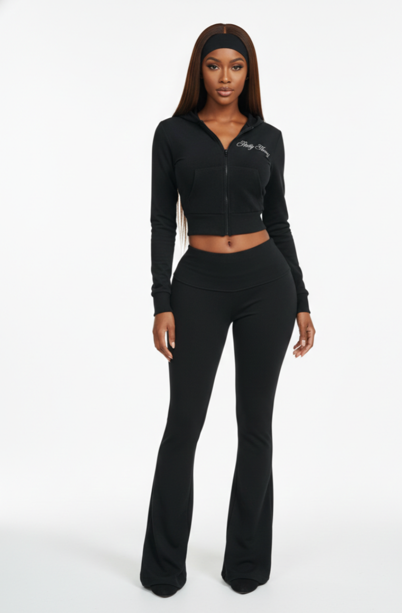 Pre-Order Black Pretty Thang Yoga Set