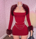 Unbothered Fur Skirt Set image 0