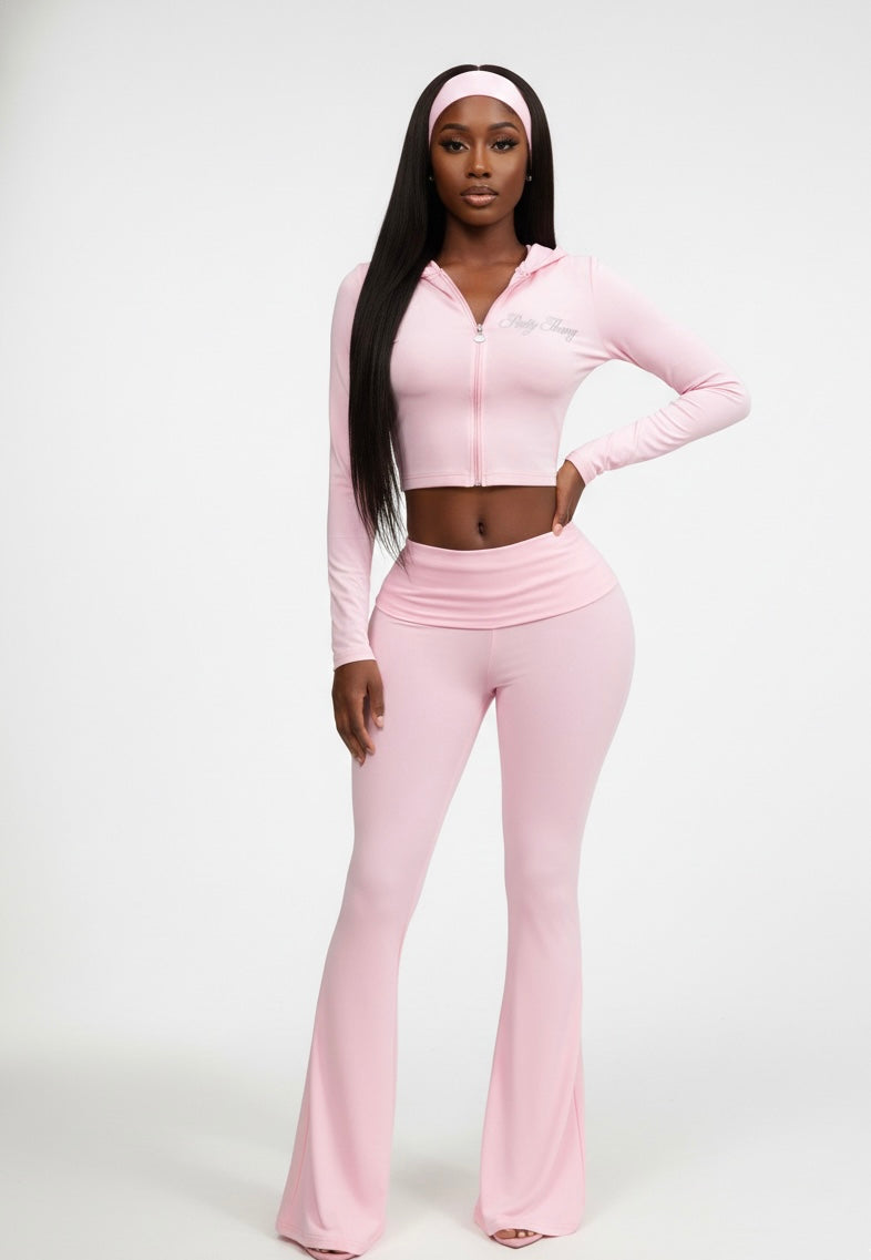 Pretty Thang Pink Yoga Set image 1